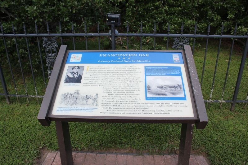 Emancipation Oak Marker. Click for full size. Emancipation Oak Marker image. Click for full size.