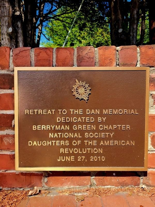 Retreat to the Dan 2010 Dedication Plaque. Click for full size. Retreat to the Dan 2010 Dedication Plaque image. Click for full size.
