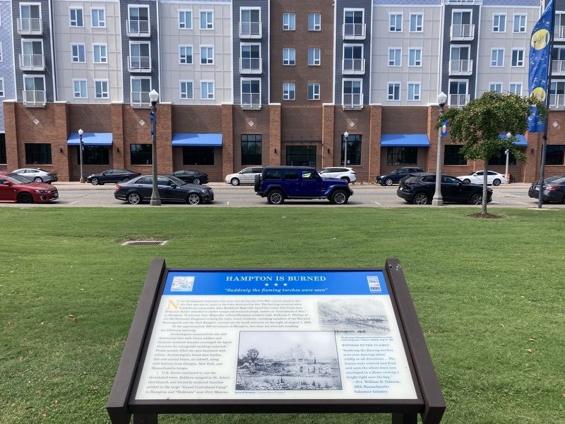 Hampton Is Burned Marker image. Click for full size.