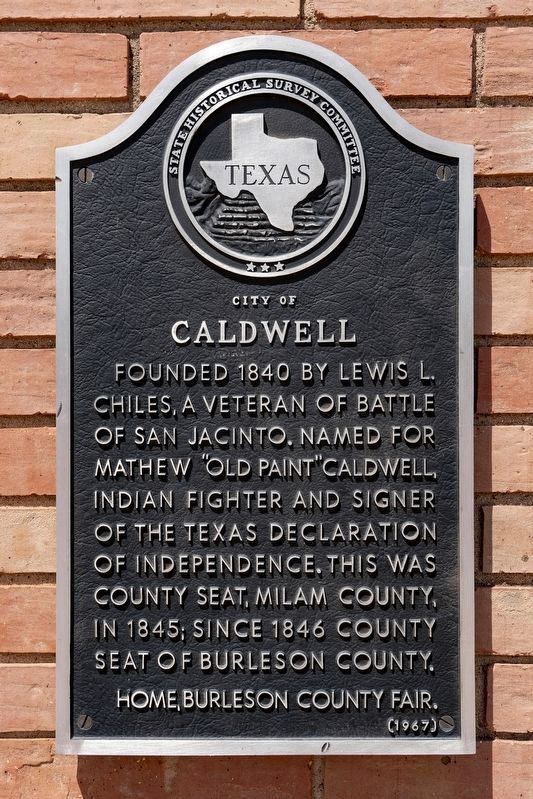 City of Caldwell Marker image. Click for full size.