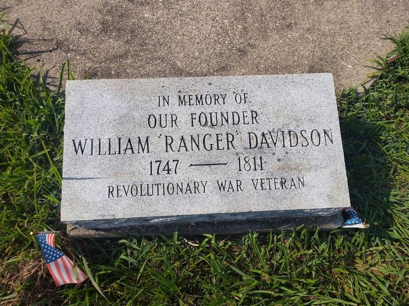 William �Ranger� Davidson Marker image. Click for full size.