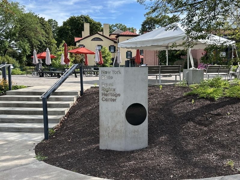 Area In Front Of Women�s Educational & Industrial Union (WEIU) Marker image. Click for full size.