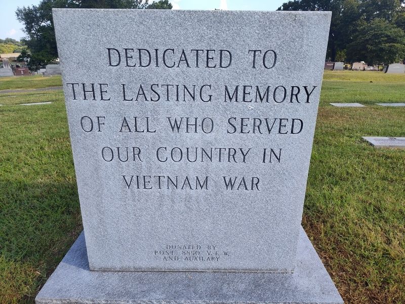Vietnam War Memorial Marker. Click for full size. Vietnam War Memorial Marker image. Click for full size.