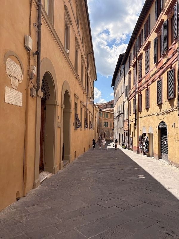 Two markers on Via della Sapienza image. Click for full size.