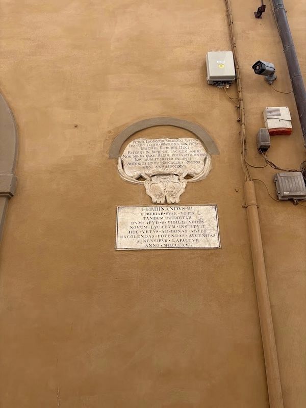 Two markers on Via della Sapienza image. Click for full size.