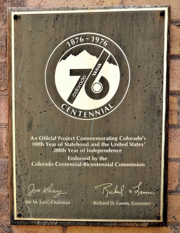 Colorado Centennial Project Marker. Click for full size. Colorado Centennial Project Marker image. Click for full size.