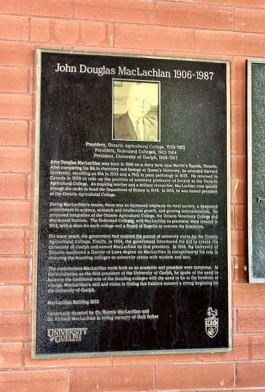 John Douglas MacLachlan 1906-1987 Marker. Click for full size. John Douglas MacLachlan 1906-1987 Marker image. Click for full size.