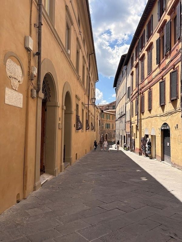 Two markers on Via della Sapienza image. Click for full size.