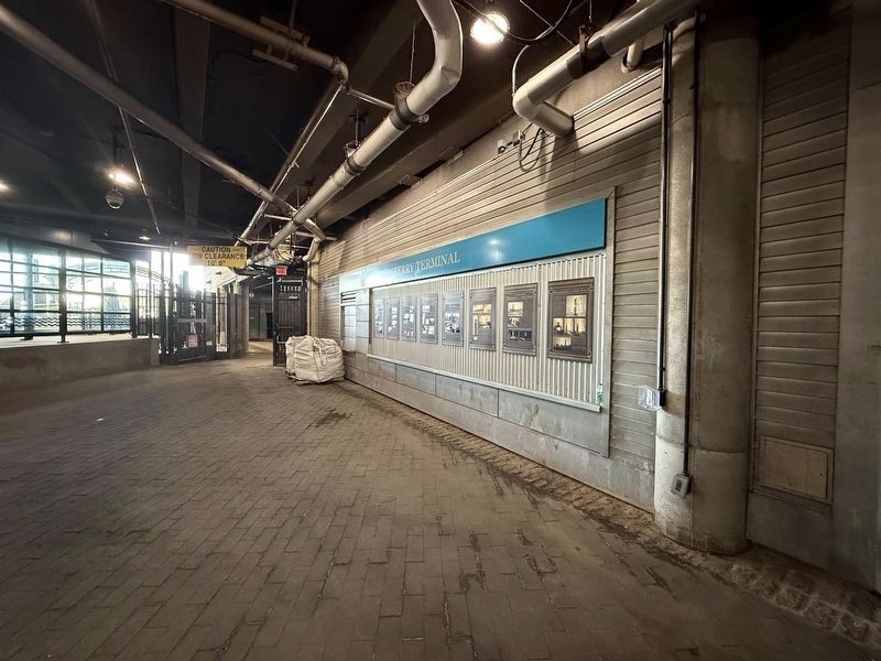 Hoboken Ferry Terminal markers. Click for full size. Hoboken Ferry Terminal markers image. Click for full size.
