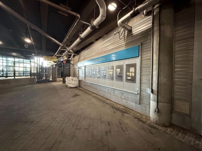 Hoboken Ferry Terminal markers. Click for full size. Hoboken Ferry Terminal markers image. Click for full size.