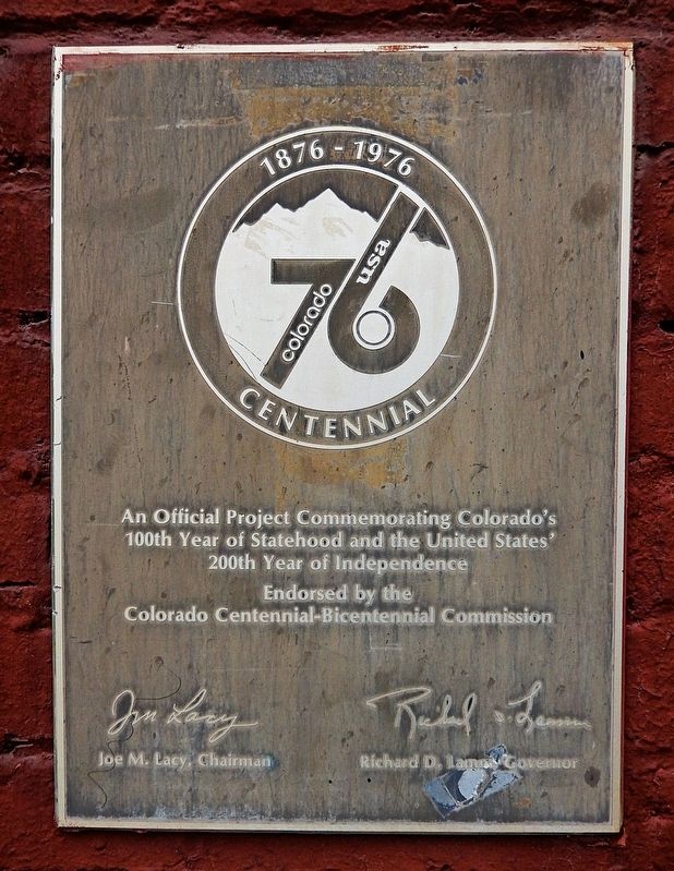 Colorado Centennial Project Marker. Click for full size. Colorado Centennial Project Marker image. Click for full size.