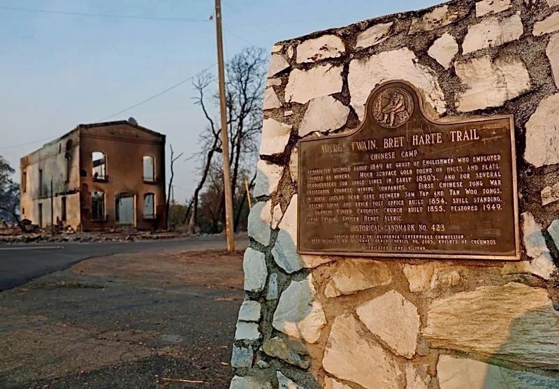 Chinese Camp Marker. Click for full size. Chinese Camp Marker image. Click for full size.