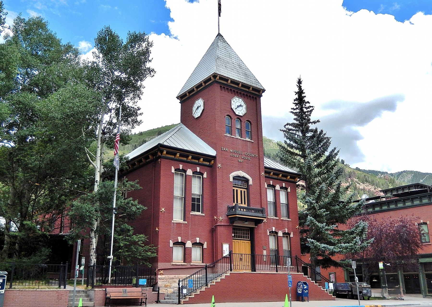 San Miguel County Courthouse, Colorado (<i>southwest elevation</i>). Click for full size. San Miguel County Courthouse, Colorado (<i>southwest elevation</i>) image. Click for full size.