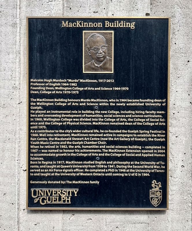 MacKinnon Building Marker. Click for full size. MacKinnon Building Marker image. Click for full size.
