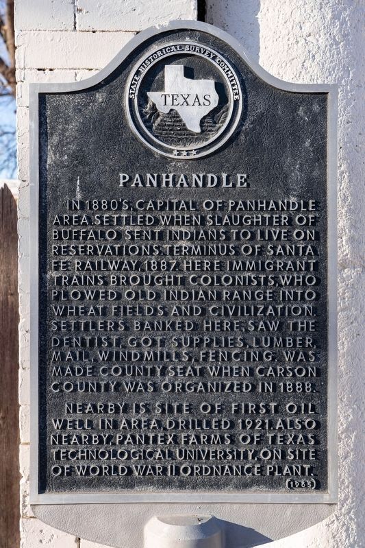 Panhandle Marker. Click for full size. Panhandle Marker image. Click for full size.