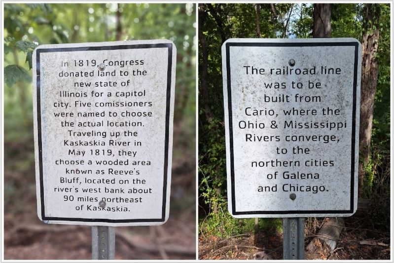 Illinois Central Railroad River Walk Marker. Click for full size. Illinois Central Railroad River Walk Marker image. Click for full size.