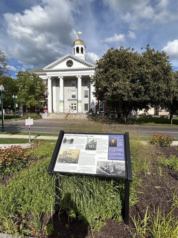 Auburn Memorial City Hall Marker image. Click for full size.
