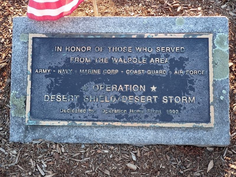 Desert Shield/Desert Storm Memorial image. Click for full size.