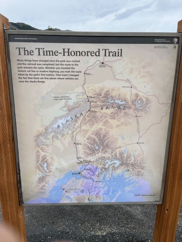 The Time - Honored Trail Marker. Click for full size. The Time - Honored Trail Marker image. Click for full size.