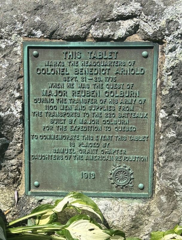 Colonel Benedict Arnold Marker. Click for full size. Colonel Benedict Arnold Marker image. Click for full size.