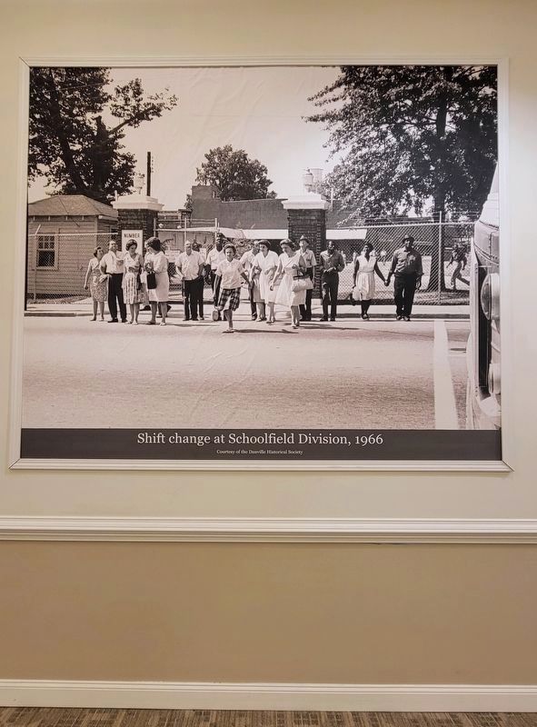 Schoolfield Mill shift change image. Click for full size.