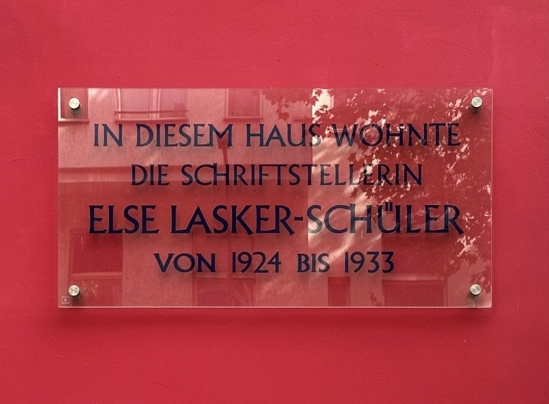 Else Lasker-Sch�ler Marker image. Click for full size.