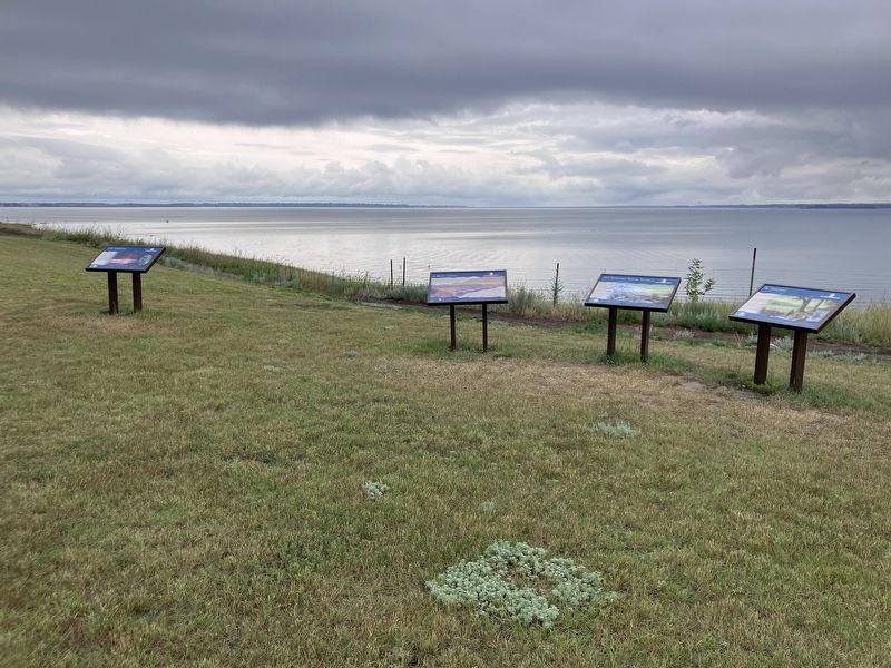 Lake Sakakawea Marker. Click for full size. Lake Sakakawea Marker image. Click for full size.