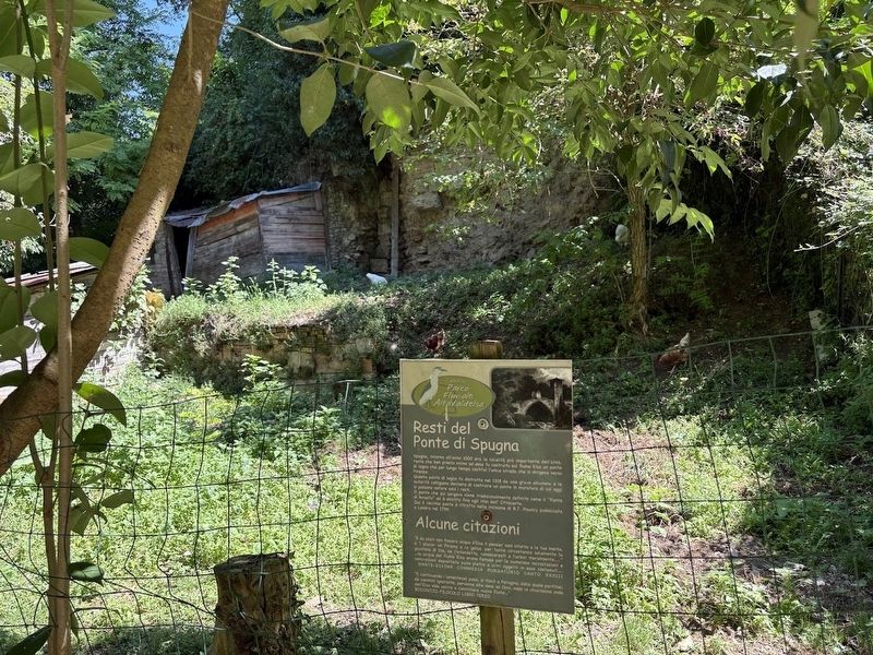 Resti del Ponte di Spugna / Remains of the Spugna Bridge Marker image. Click for full size.