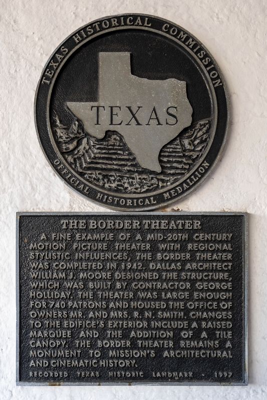 The Border Theater Marker image. Click for full size.