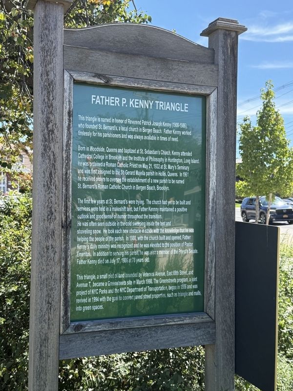 Father P. Kenny Triangle Marker. Click for full size. Father P. Kenny Triangle Marker image. Click for full size.