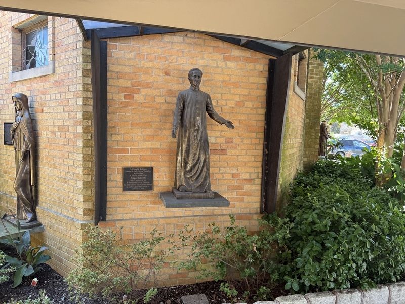 Fr. Michael J. McGivney marker and sculpture image. Click for full size.