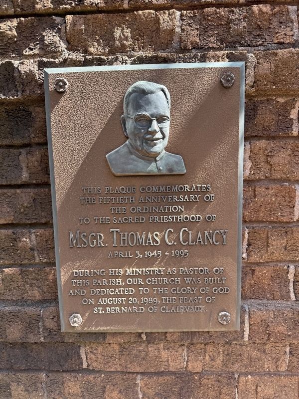 Msgr. Thomas C. Clancy Marker image. Click for full size.