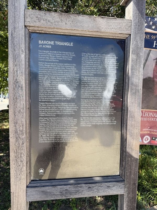 Barone Triangle Marker. Click for full size. Barone Triangle Marker image. Click for full size.