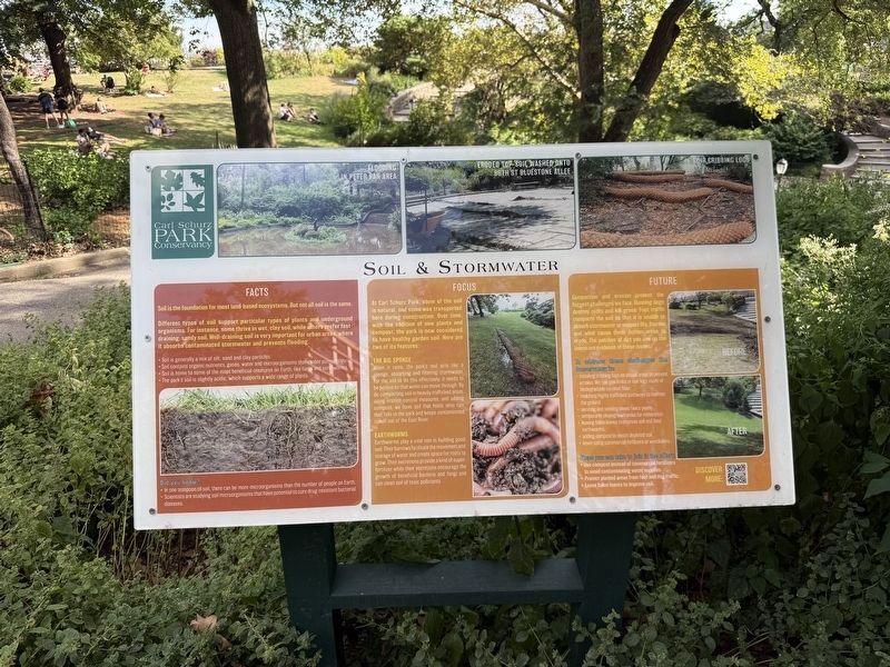 Nearby signage: Soil & Stormwater image. Click for full size.