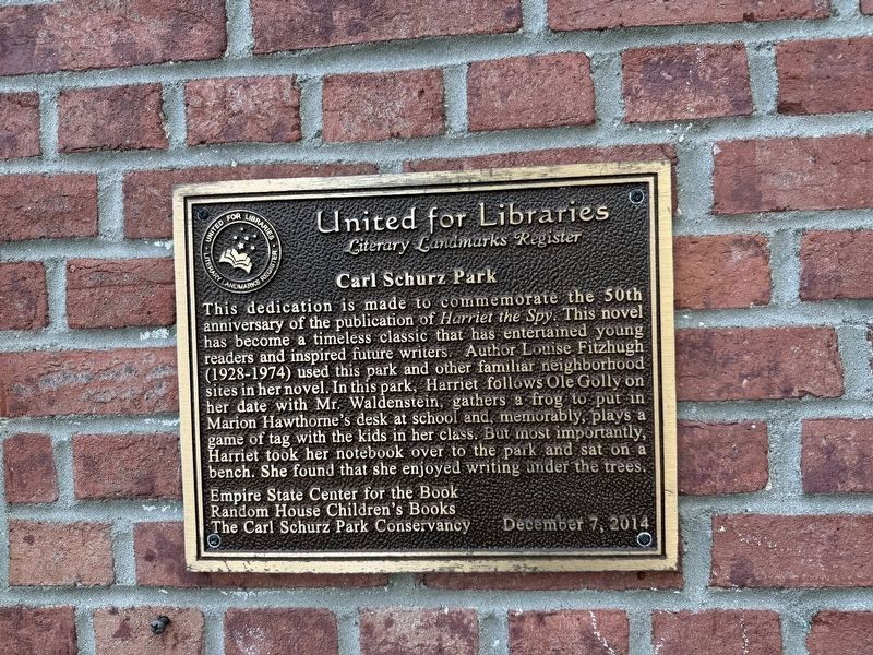 Carl Schurz Park Marker image. Click for full size.