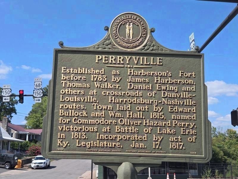 Perryville Marker (refurbished & relocated) image. Click for full size.