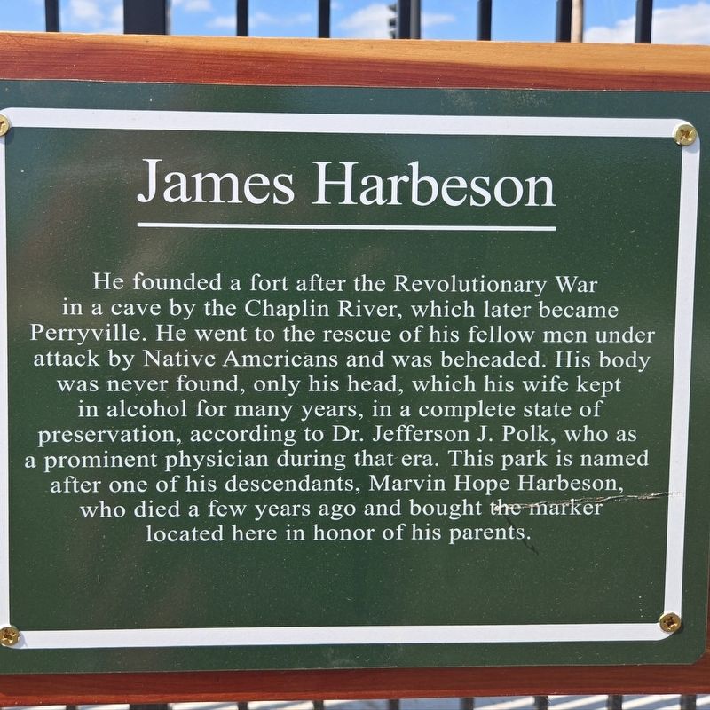 James Harbeson Marker image. Click for full size.