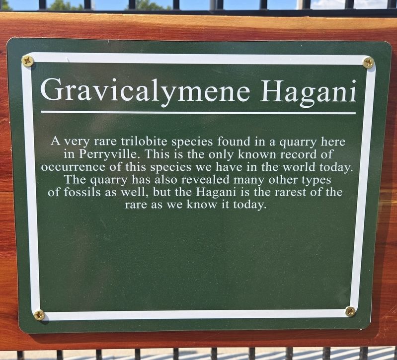 Gravicalymene Hagani Marker image. Click for full size.