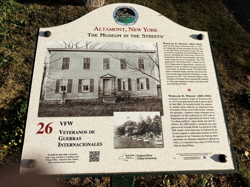 VFW / Veteranos de Guerras Internacionales Marker image. Click for full size.