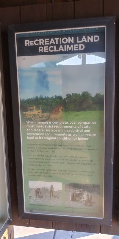 Recreation Land Reclaimed Marker. Click for full size. Recreation Land Reclaimed Marker image. Click for full size.