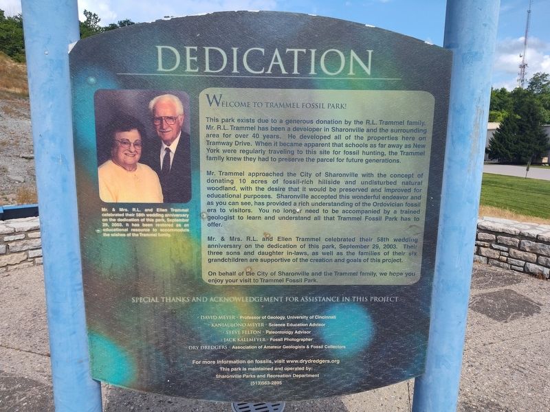 Welcome To Trammel Fossil Park! Marker. Click for full size. Welcome To Trammel Fossil Park! Marker image. Click for full size.
