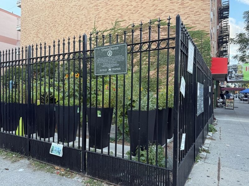 Clayton Williams Garden in West Harlem image. Click for full size.