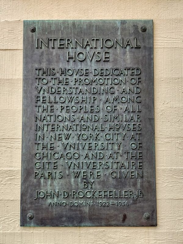 International House Marker image. Click for full size.