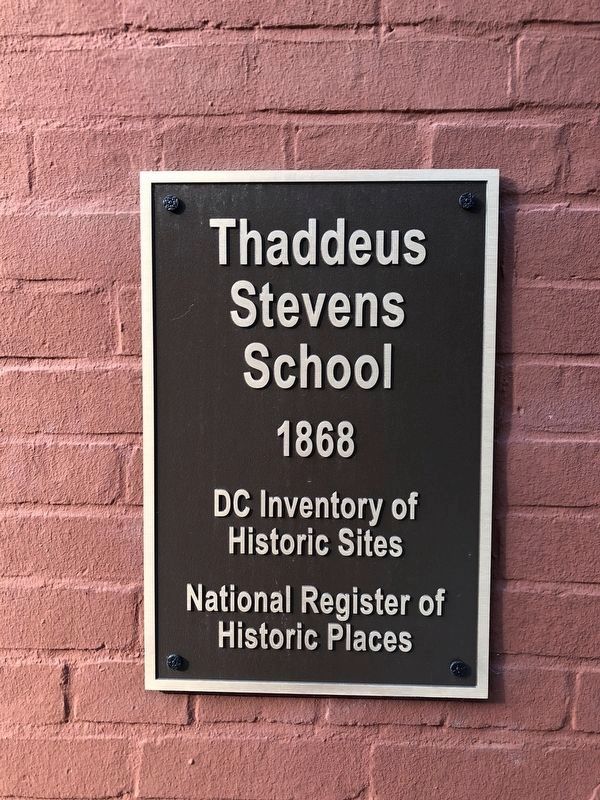 Thaddeus Stevens School Marker. Click for full size. Thaddeus Stevens School Marker image. Click for full size.