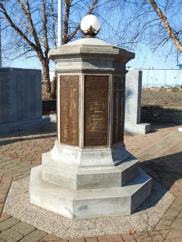 World War Memorial. Click for full size. World War Memorial image. Click for full size.