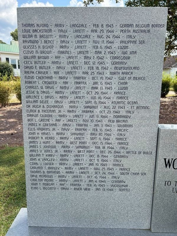 Langdale Veterans Memorial image. Click for full size.