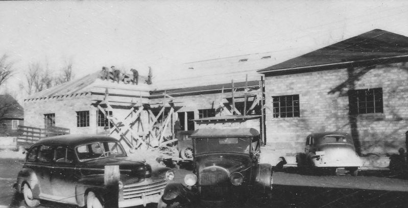Marker detail: Construction began in June 1949. Click for full size. Marker detail: Construction began in June 1949 image. Click for full size.