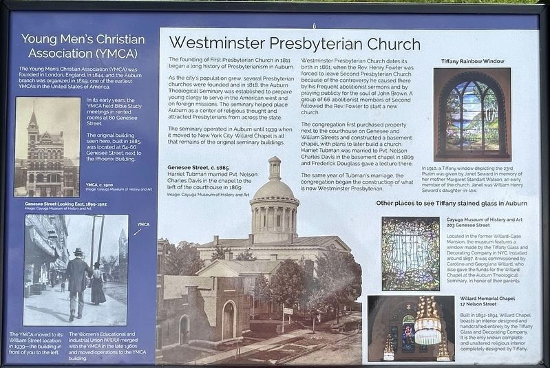 Westminster Presbyterian Church Marker image. Click for full size.