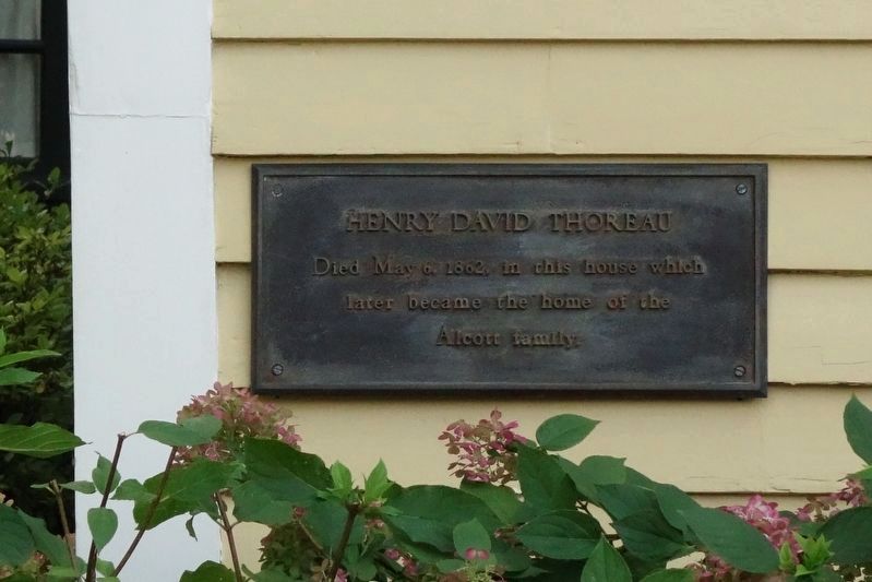 Thoreau Died in This House. Click for full size. Thoreau Died in This House image. Click for full size.