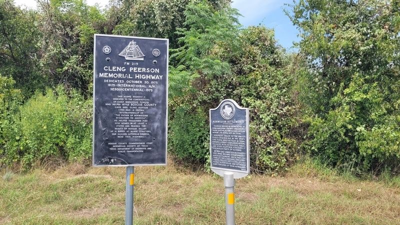 Norwegian Settlements in Bosque County Marker image. Click for full size.